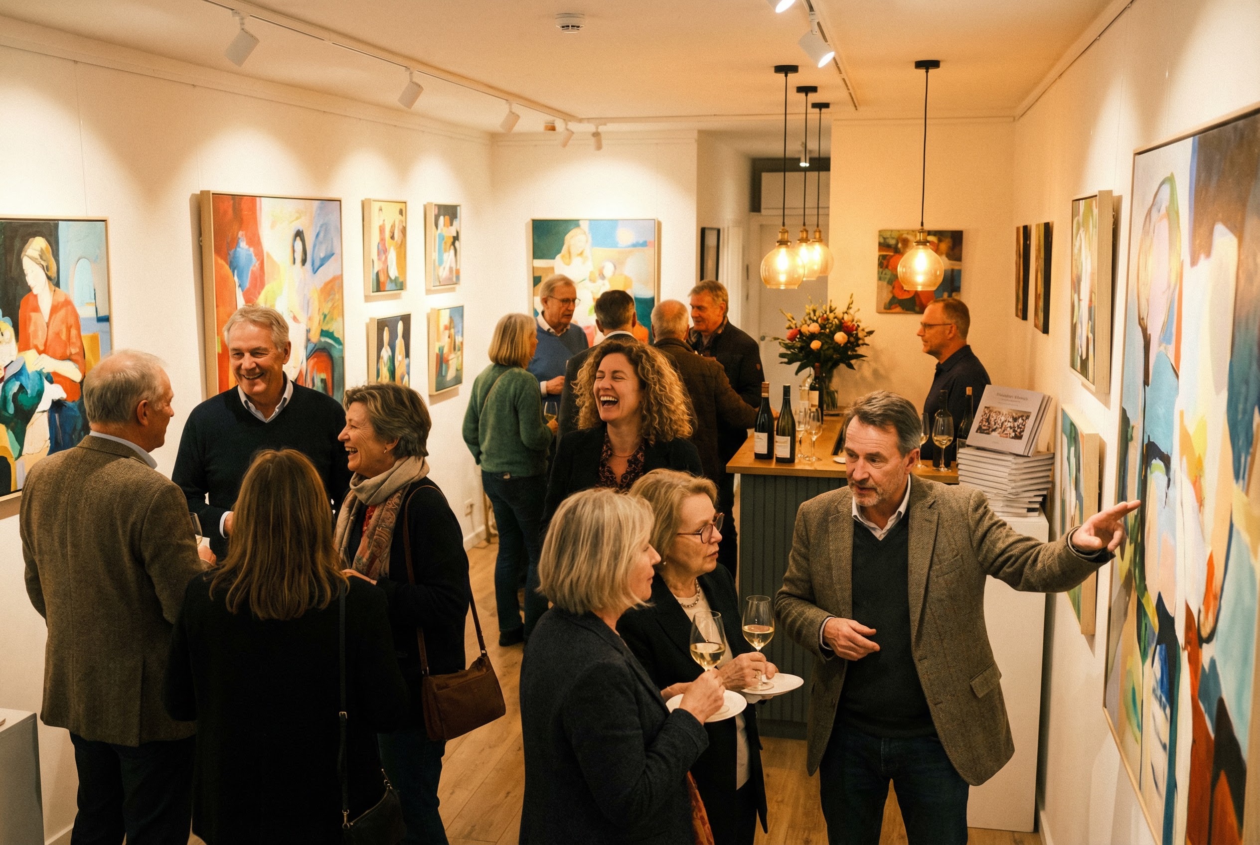 Vernissage-Szene im Studio 5